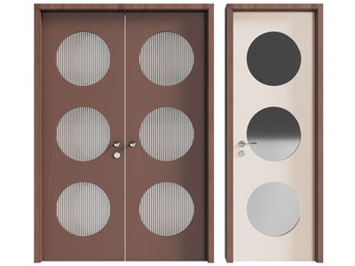 现代木门 双开门 平开门 房门