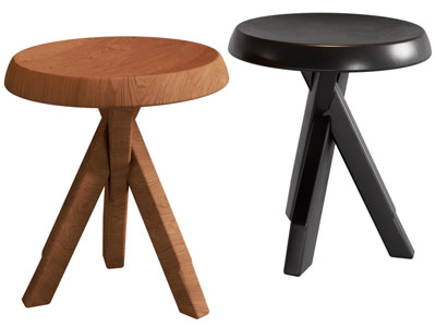 现代实木圆形凳子