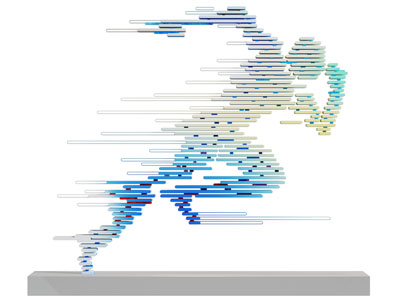 现代跑步的人雕塑雕刻3d模型 现代跑步的人雕塑雕刻