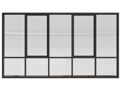 现代阳台玻璃窗户