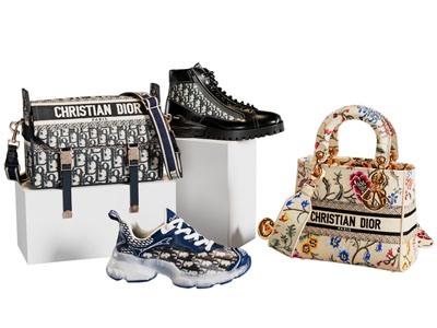 现代女士手提包 鞋子展示台 摆件组合