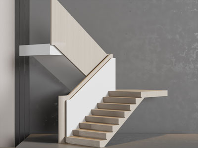 现代旋转楼梯3d模型 现代旋转楼梯