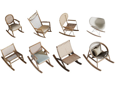 现代木质摇椅 休闲椅子