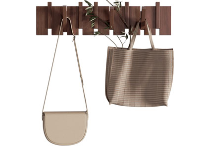 现代墙面衣钩 手提包