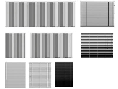现代百叶窗帘 拉帘卷帘3d模型 现代百叶窗帘 拉帘卷帘