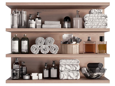 现代毛巾 洗护用品 卫浴小件