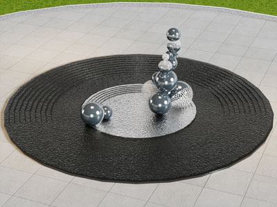 现代城市雕塑小品3d模型 现代城市雕塑小品