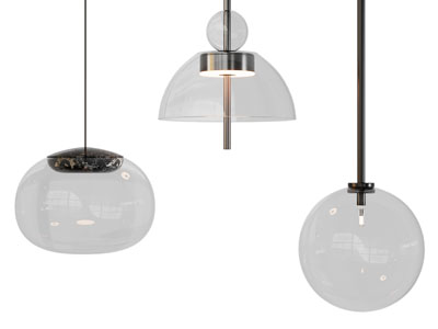 现代玻璃灯罩吊灯