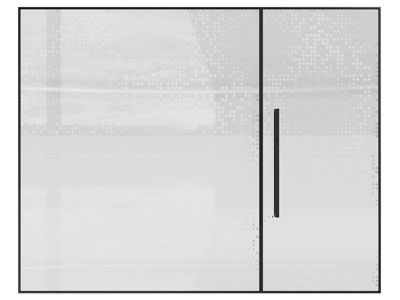 现代办公玻璃隔断 平开门 大门