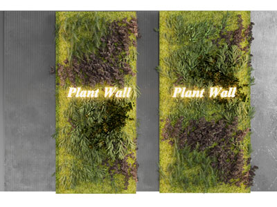 现代LOGO植物墙