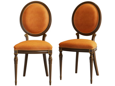 法式中古风休闲椅子 餐椅