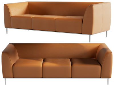 现代布艺多人沙发3d模型 现代布艺多人沙发