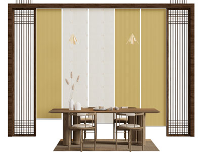 新中式茶桌椅组合 隔断