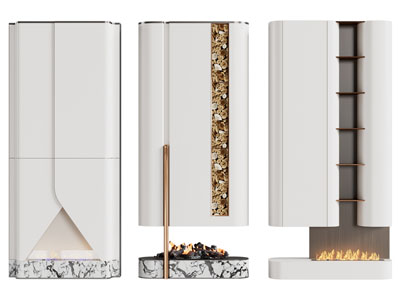 现代壁炉火炉 装饰柜