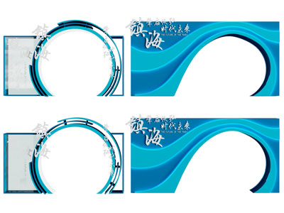 现代企业活动大门 美陈