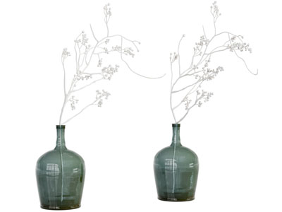 现代玻璃花瓶花卉 摆件组合