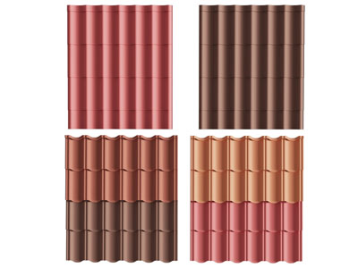 现代彩色金属瓦 屋顶琉璃瓦 树脂瓦 建筑构件