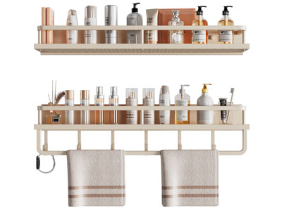 现代化妆品 护肤品 毛巾收纳架