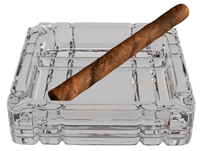 现代玻璃烟灰缸 香烟 摆件组合