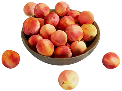 现代桃子 果盘 水果食物