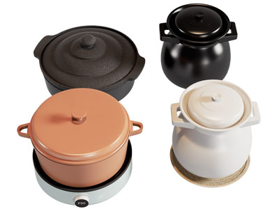 现代砂锅 煮锅 锅具 厨具
