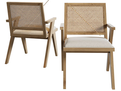 现代侘寂风休闲椅子 餐椅