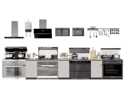 现代集成灶 抽油烟机 厨具组合 厨房电器