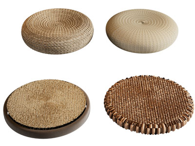 现代编织坐垫 蒲团 沙发凳