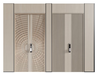 新中式密码锁防盗门 双开门 大门 入户门