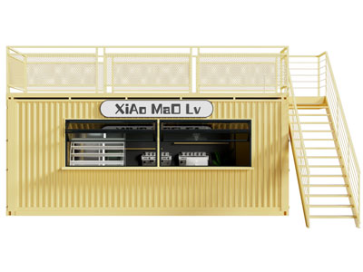 工业风loft集成箱咖啡馆门头