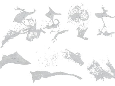 现代水花 水柱 水流 水景