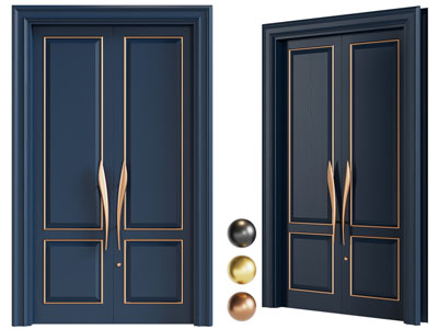 现代轻奢双开门 木门 大门