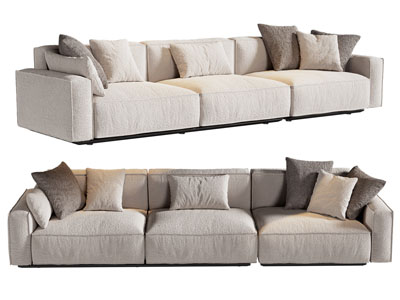 现代多人沙发3d模型 现代多人沙发