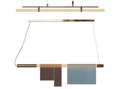 现代一字型吊灯