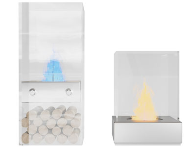 现代玻璃壁炉火炉