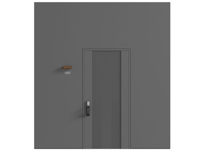 现代酒店入户门 密码锁防盗门 平开门