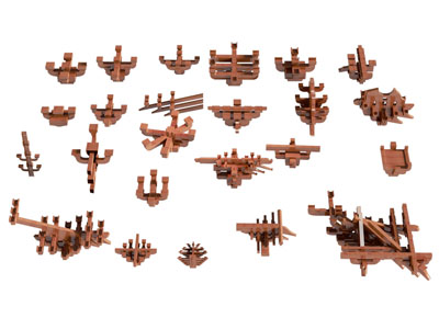 新中式建筑构件 古建筑 斗拱榫卯结构