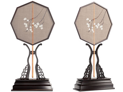 新中式扇子摆件组合