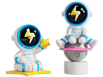 现代宇航员雕塑雕刻摆件组合3d模型 现代宇航员雕塑雕刻摆件组合