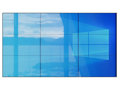 现代蓝色九宫格看台电子屏 显示屏