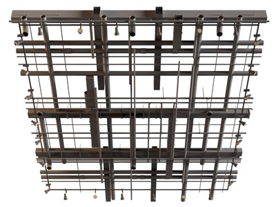 工业风loft管道天花吊顶