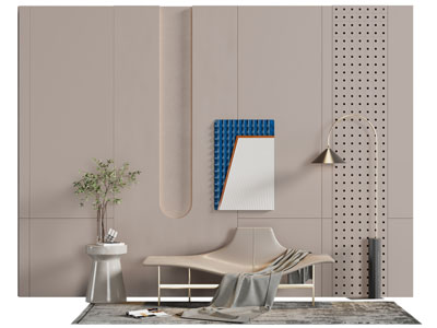 现代休闲椅子 背景墙