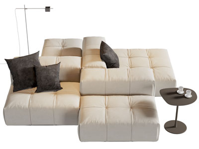 现代模块多人沙发3d模型 现代模块多人沙发