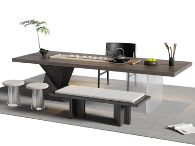 现代茶桌椅组合