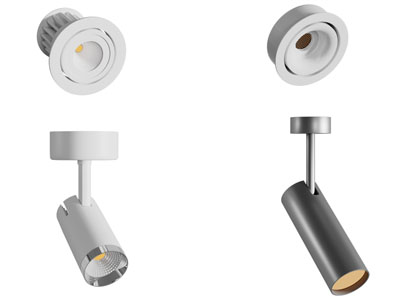 现代可转向筒灯射灯