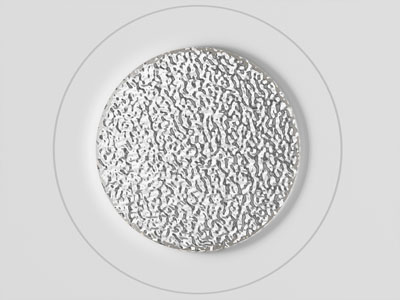 现代金属水波纹圆形天花吊顶