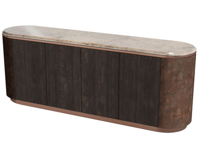 现代椭圆形前台接待台