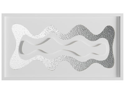 现代异形波浪造型的金属天花吊顶