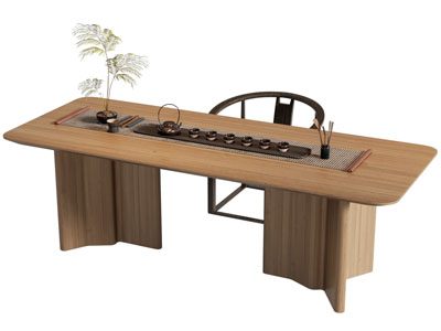 新中式茶桌椅组合