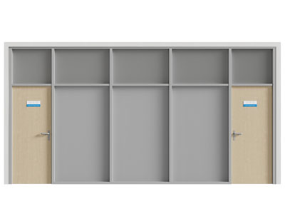 现代办公平开门 木门